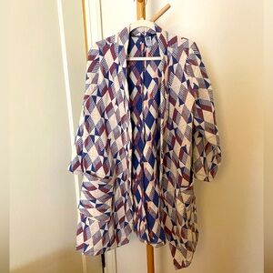 Altar 70s deco chore coat/cardigan NWT
